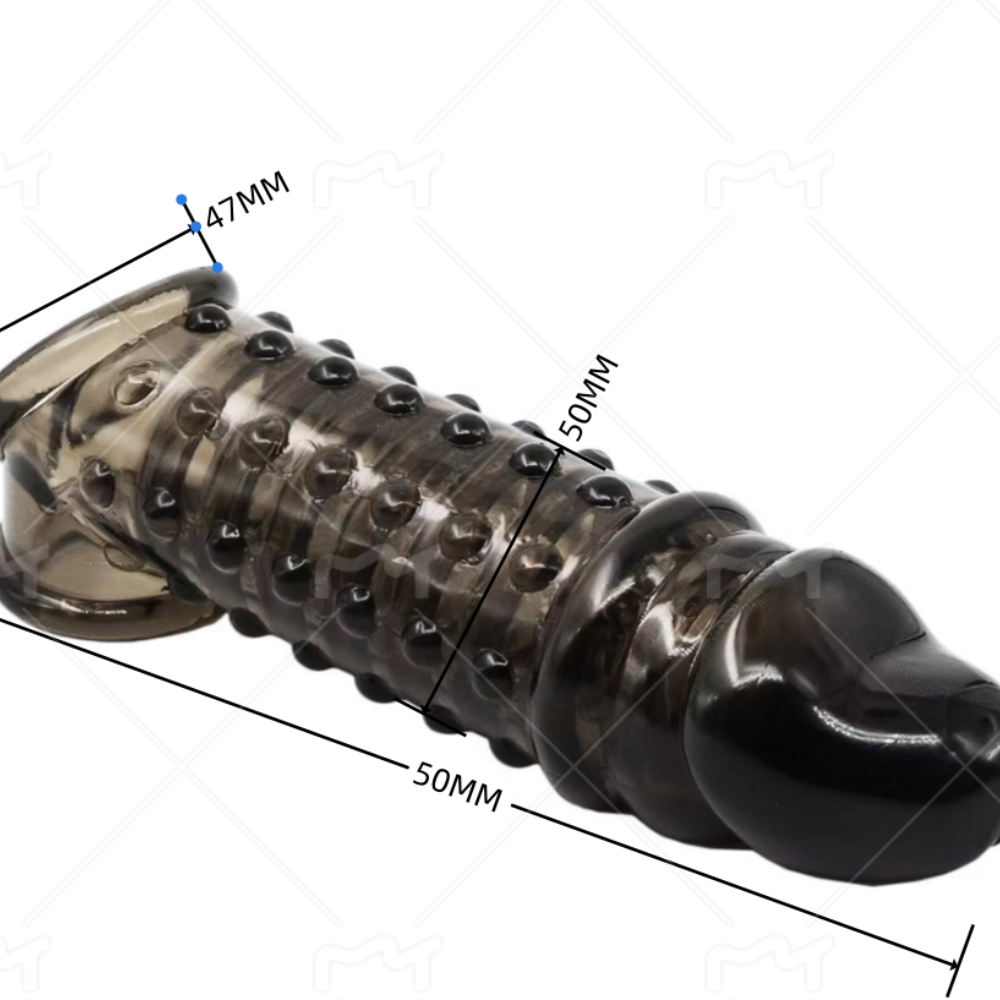 Wolf Fang Wide Reusable Silicone Condom Sleeve - VIP26