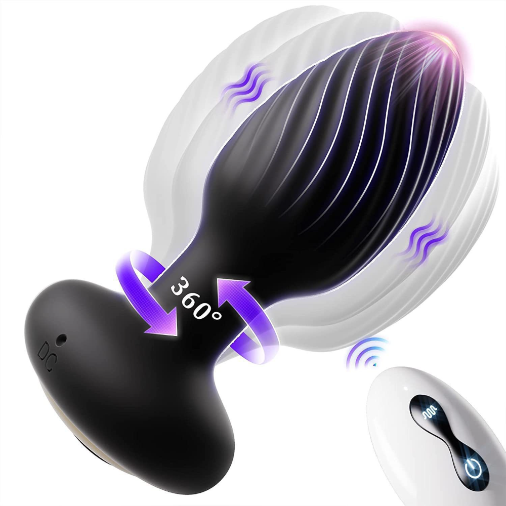 360-Degree Rotating Wireless Remote Control Anal Plug-VIP14
