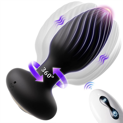 360-Degree Rotating Wireless Remote Control Anal Plug-VIP14