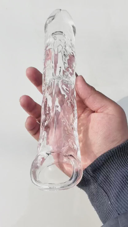 Thickened Extra-Bold Reusable Silicone Condom Sleeve-VIP29