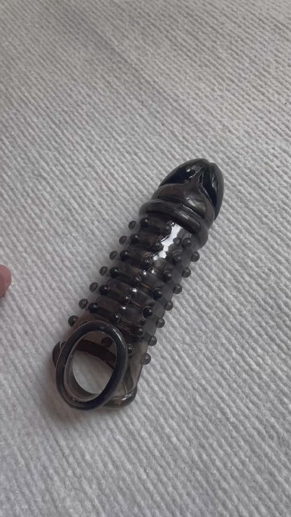 Wolf Fang Wide Reusable Silicone Condom Sleeve - VIP26